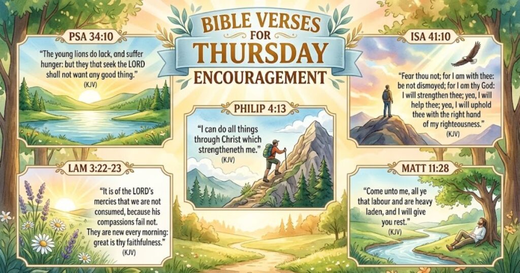 Bible Verses for Thursday Encouragement