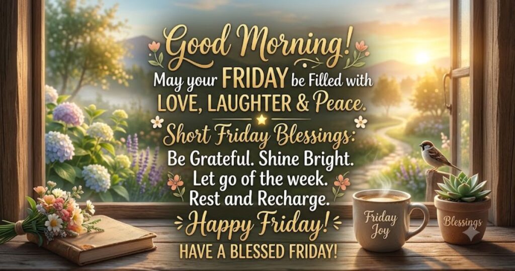 Good Morning Short Friday Blessings Quotes