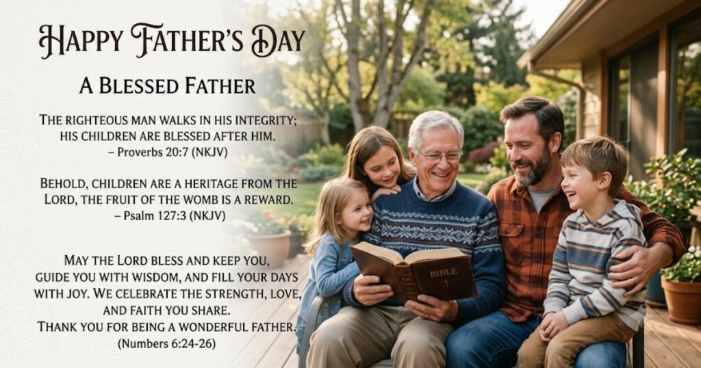 Happy Fathers Day Bible Verses and Blessings