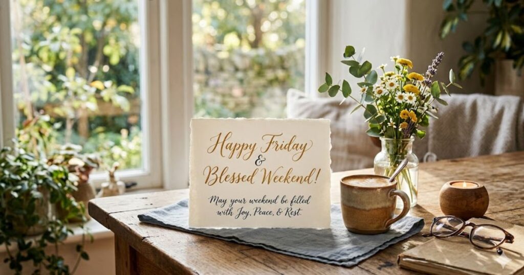 Happy Friday and Blessed Weekend Wishes
