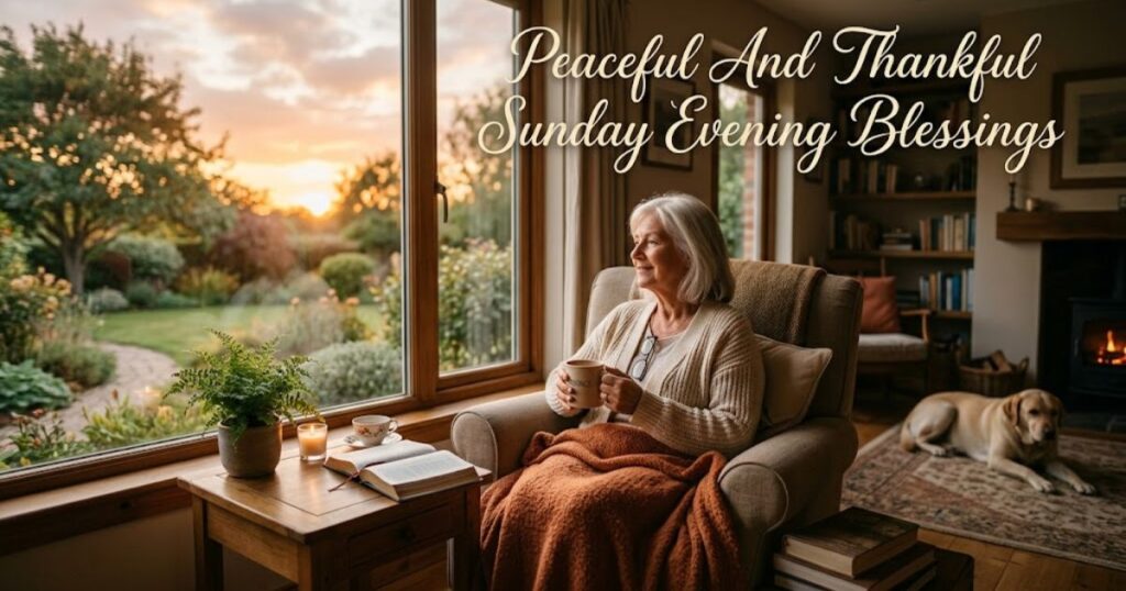 Peaceful And Thankful Sunday Evening Blessings