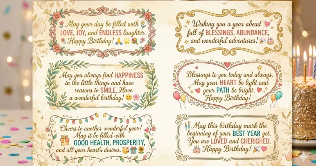 Positive Birthday Blessings Quotes