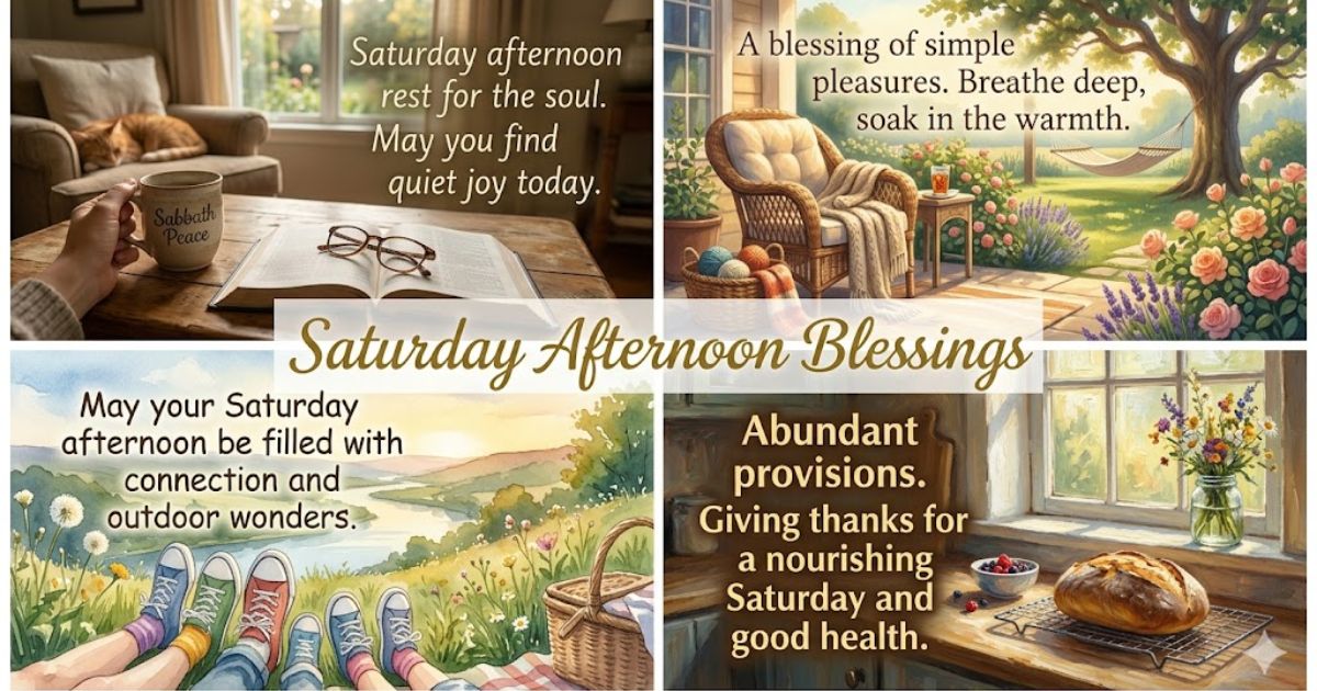 saturday afternoon blessings