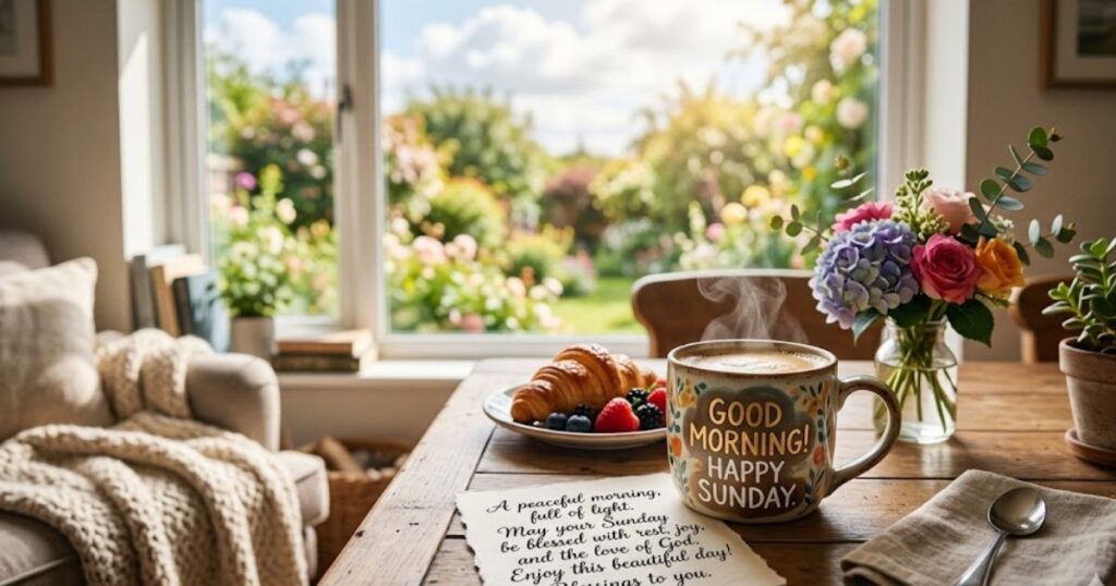 Short Good Morning Happy Sunday Blessings