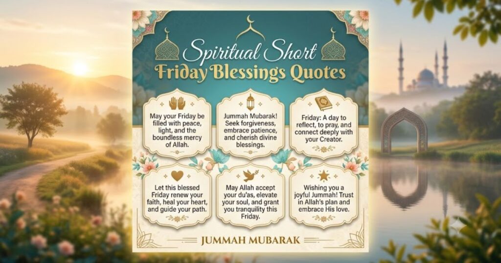 Spiritual Short Friday Blessings Quotes