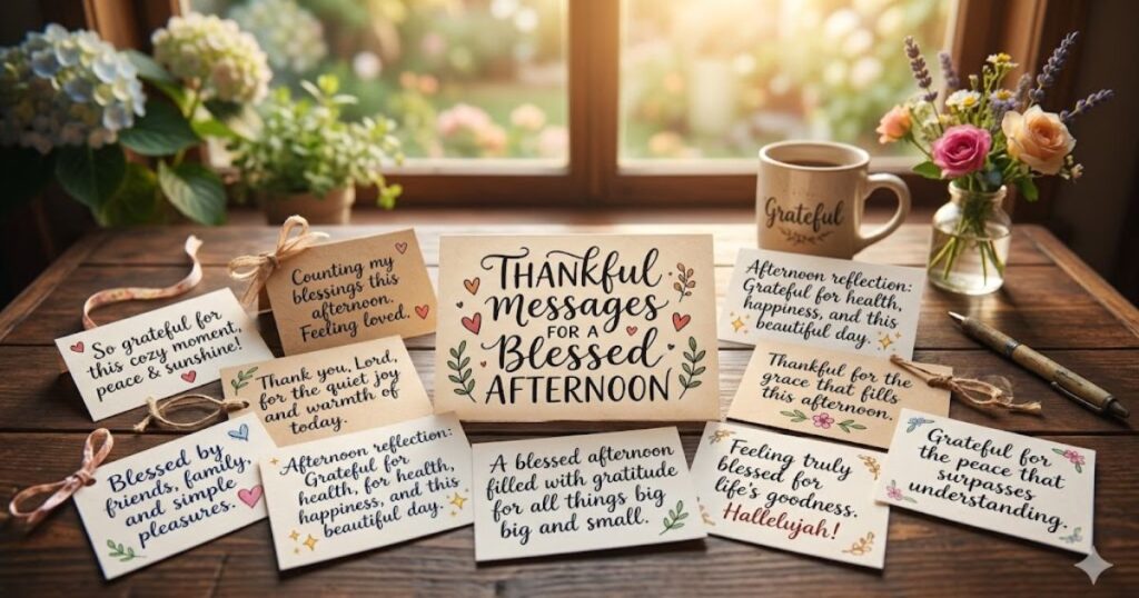 Thankful Messages for a Blessed Afternoon