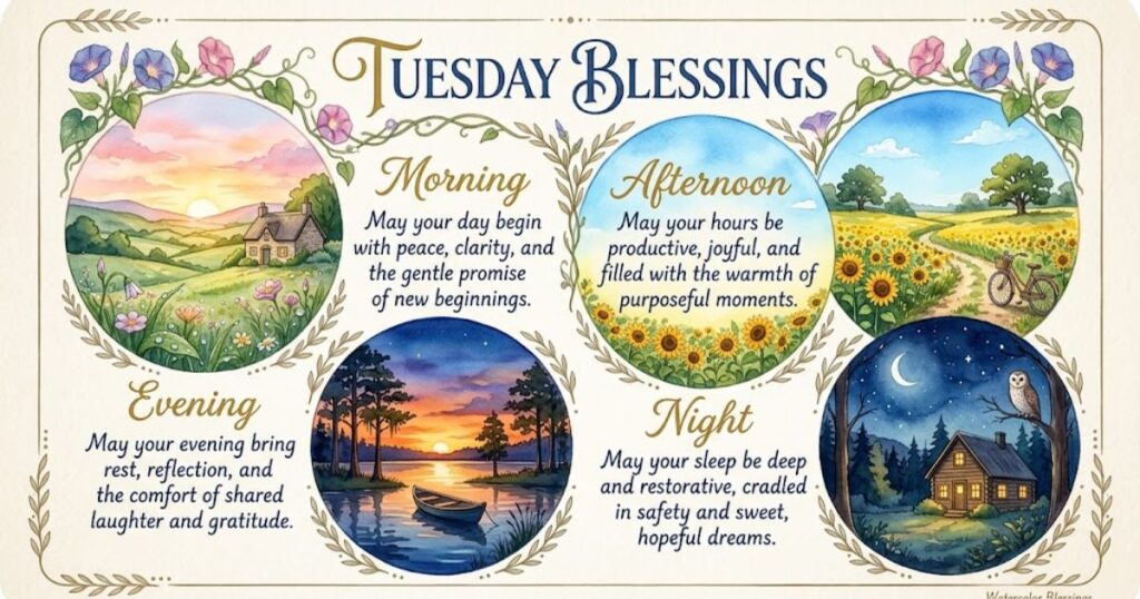 Tuesday Blessings For Every Time Of Day Morning Afternoon Evening Night