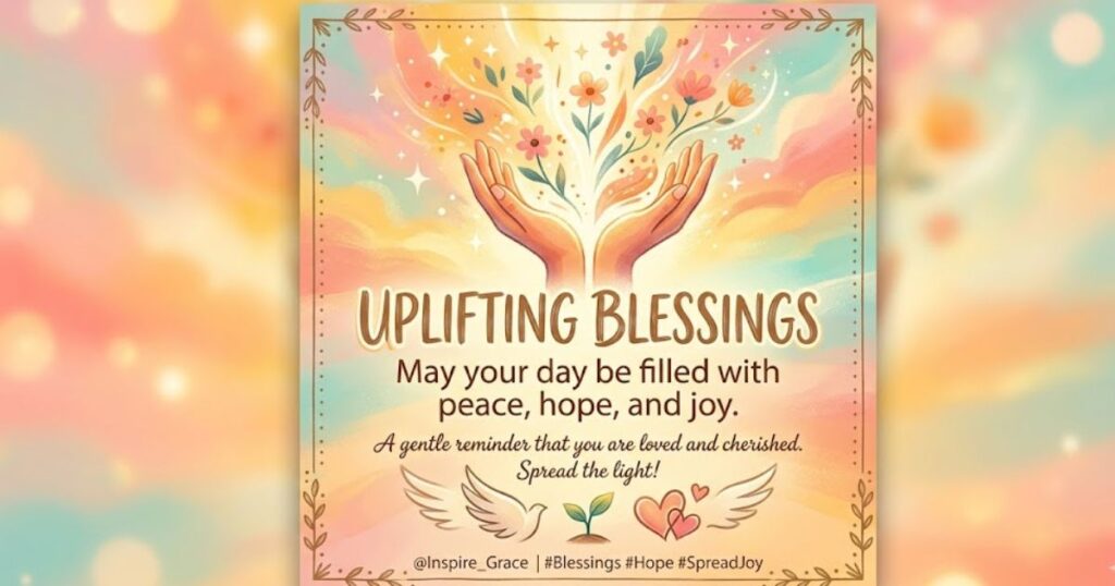 Uplifting Blessings for Social Media