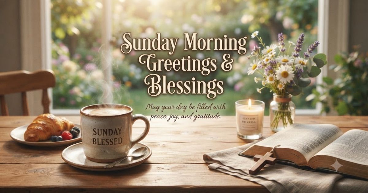 sunday morning greetings and blessings