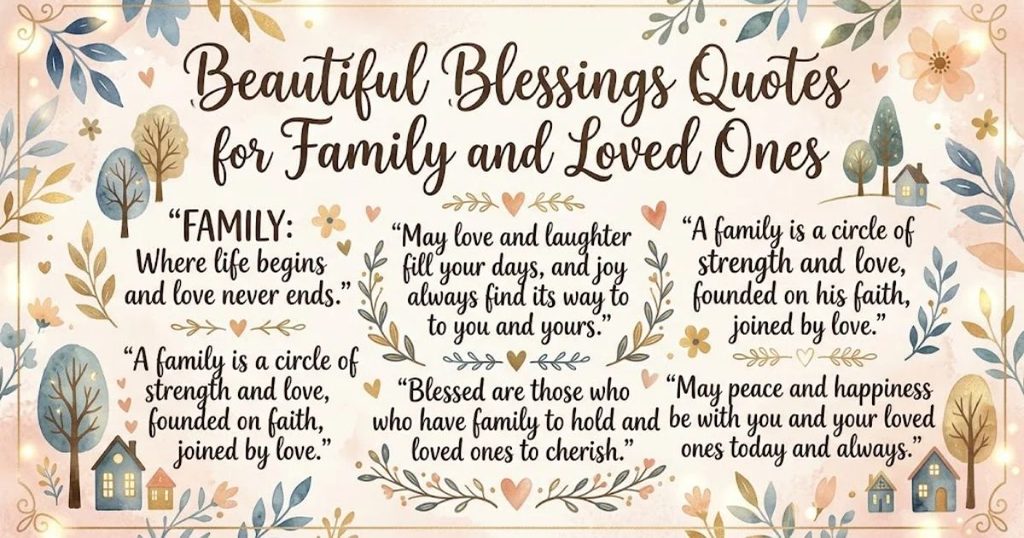 Beautiful Blessings Quotes for Family and Loved Ones