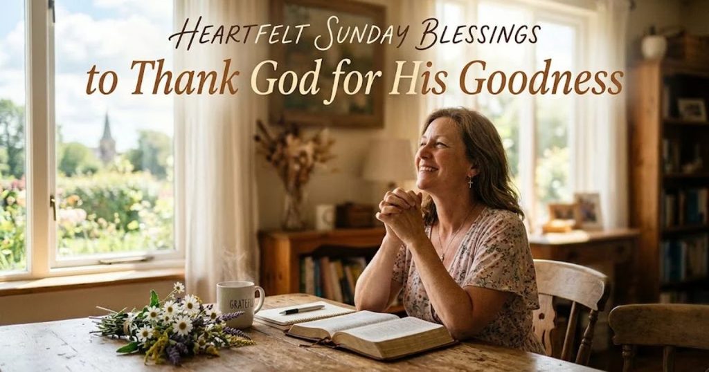 Heartfelt Sunday Blessings to Thank God for His Goodness