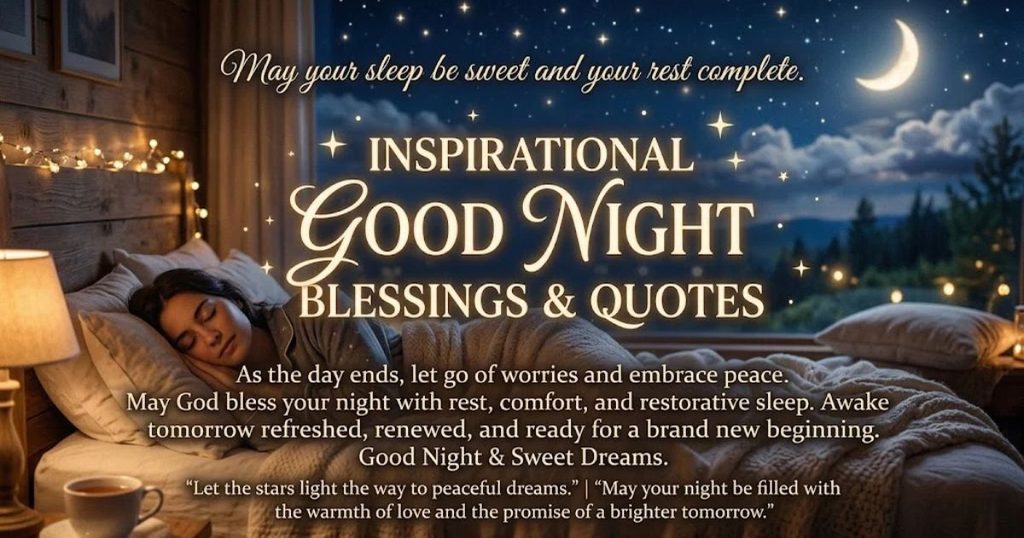 Inspirational Good Night Blessings and Quotes