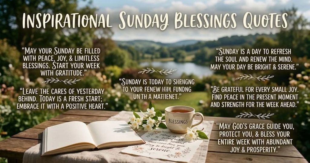 Inspirational Sunday Blessings Quotes for a Positive Mindset