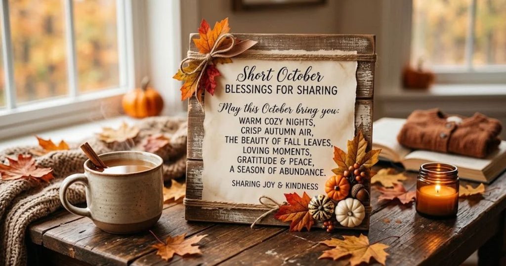 Short October Blessings for Sharing