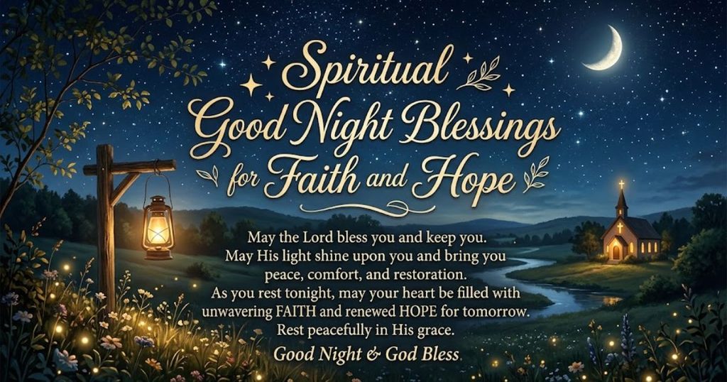 Spiritual Good Night Blessings for Faith and Hope
